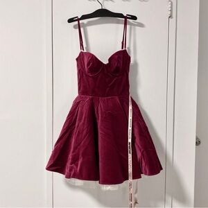 House of cb velvet Minimoiselle dress